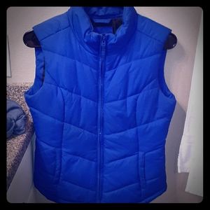 Aeropostale bright blue puffer vest